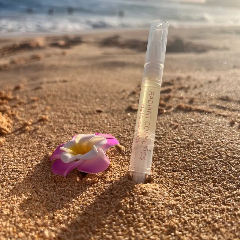 Radiant Cosmetics Nail Growth Oil - Moisturizing, Growth, Strengthening, and Brightening Formula with Vitamins and Fatty Acids for Overall Nail Health Moisture Nail Care